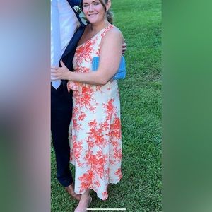 Zara midi dress one shoulder